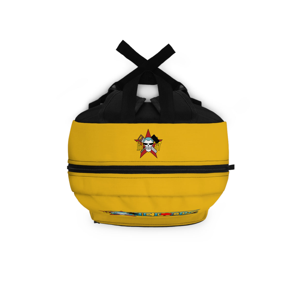 Franky One Piece Anime Backpack Yellow 🔧
