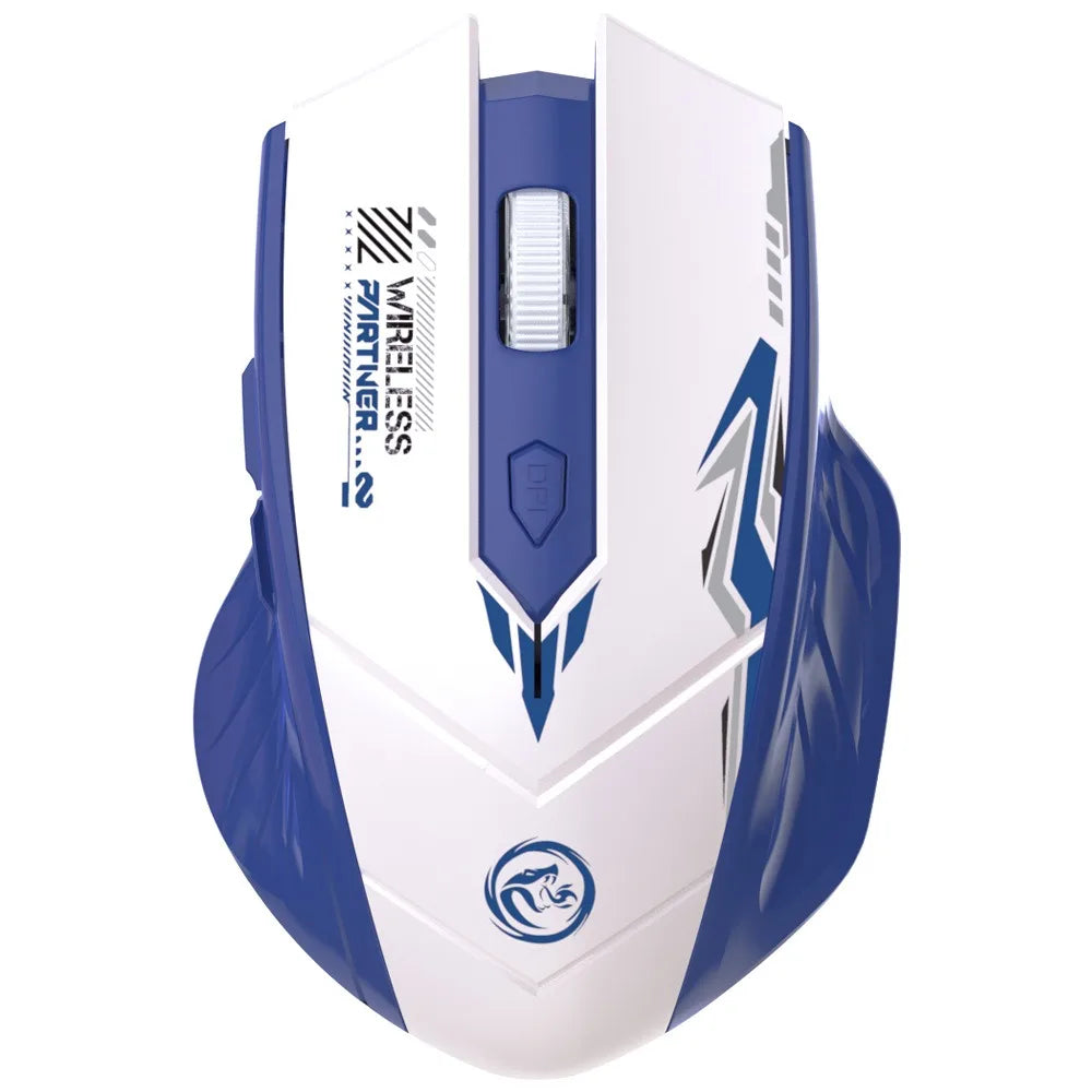 Wireless Mouse Dual Mode 2.4G Bluetooth-compatible Rechargeable Glow Mouse Noiseless Cordless Computer Mice for PC Laptop