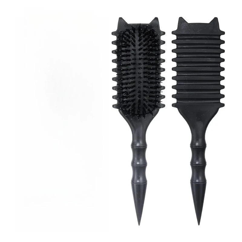 WANMEI Salon Styling Curly Hair Styling Brush Curl Hair Brush for Combing and Shaping Curls Reduce Pulling Tools