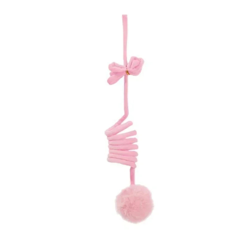 Pet Toy Interactive Cat Toys Funny Cat Stick Spring Rope Ball Plush Toy Interactive Play Training Toys Cats Supplies