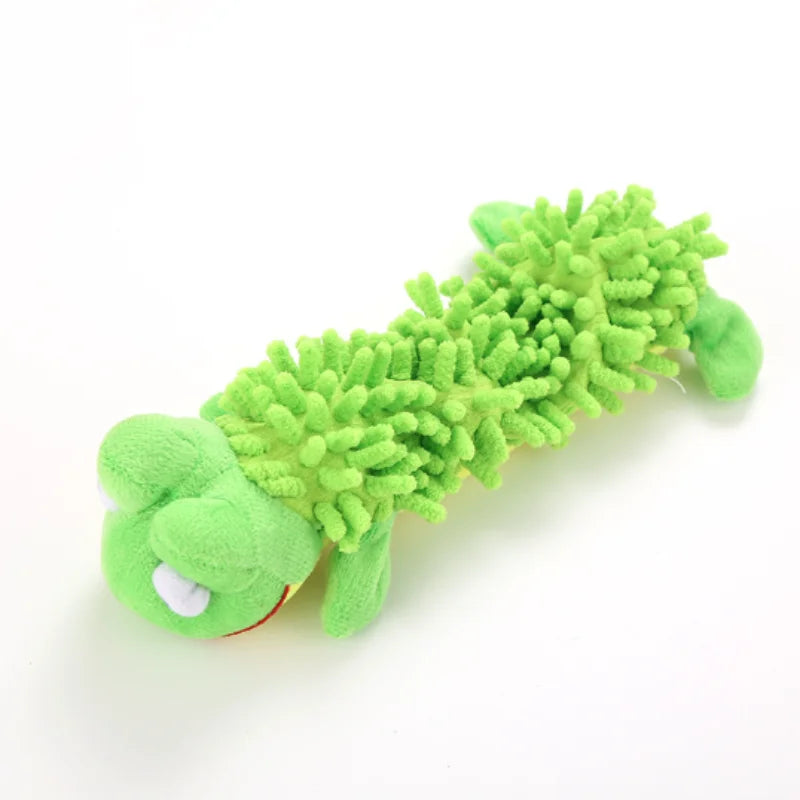 Durable Pet Dog Plush Toy for Small Breeds - Animal Shape Squeaky Chew Cleaning Toy for Chihuahua Yorkshire Bichon Puppies