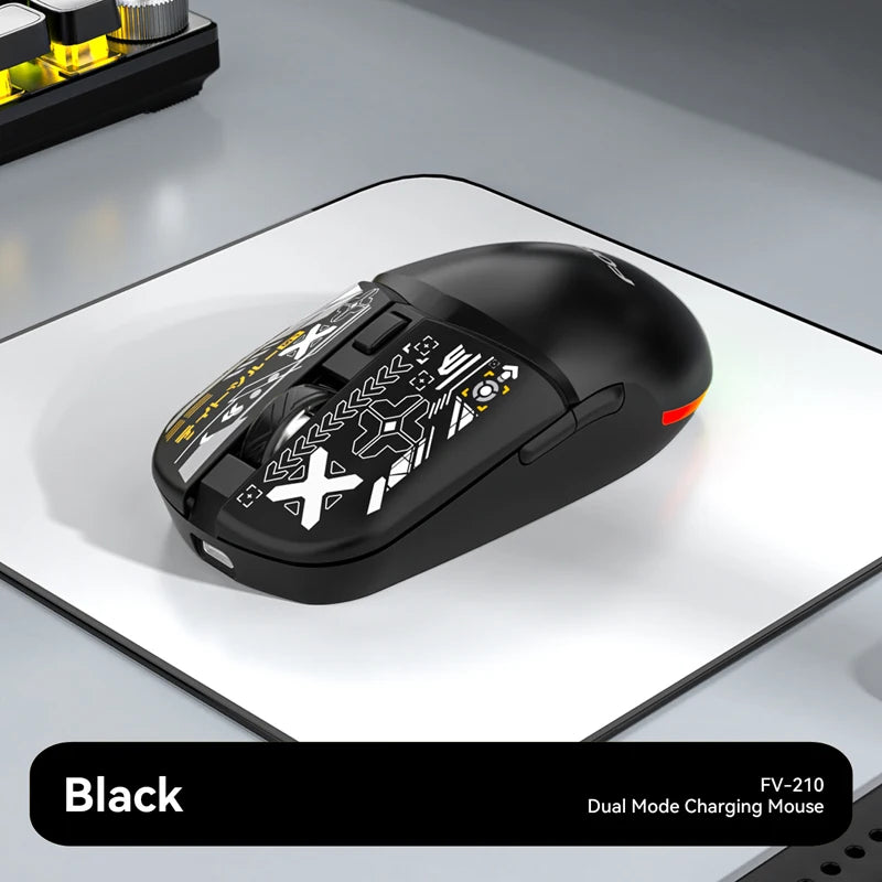 Stylish Lightweight Tri-Mode Bluetooth Wireless Mouse Rechargeable Silent Mouse Low Latency for Gaming Esports Office Work