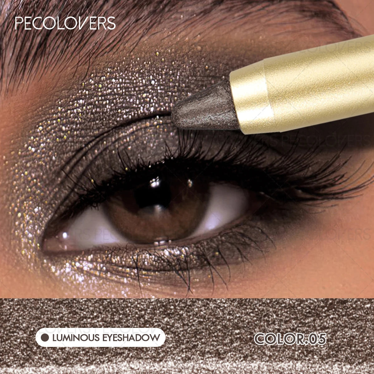 1PC Shimmer Glitter Contouring Eyeshadow Pencil - Double-headed Lazy Eyeshadow Stick, Ideal Gift for Women