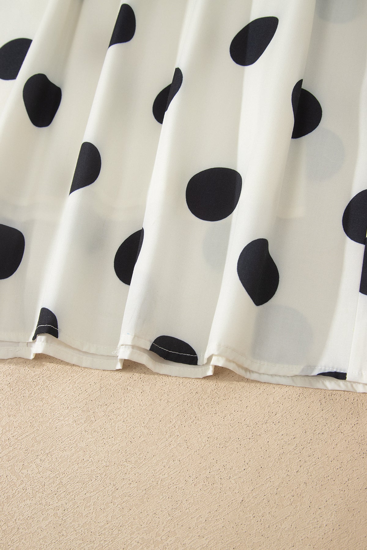 White Polka Dot Spaghetti Straps Maxi Dress