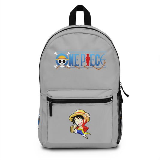Monkey D. Luffy One Piece Anime Backpack Light grey 🏴‍☠️