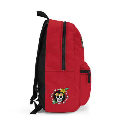 Brook One Piece Anime Backpack Dark red 🎵
