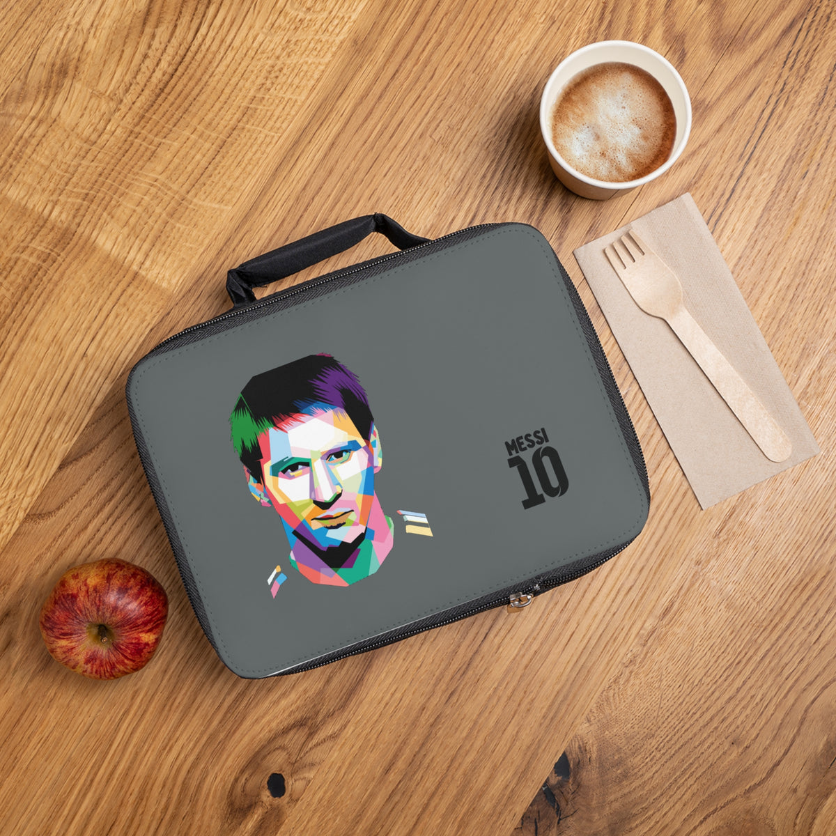 Lionel Messi LM10 Thermal Lunch Bag Dark grey ⚽🥶