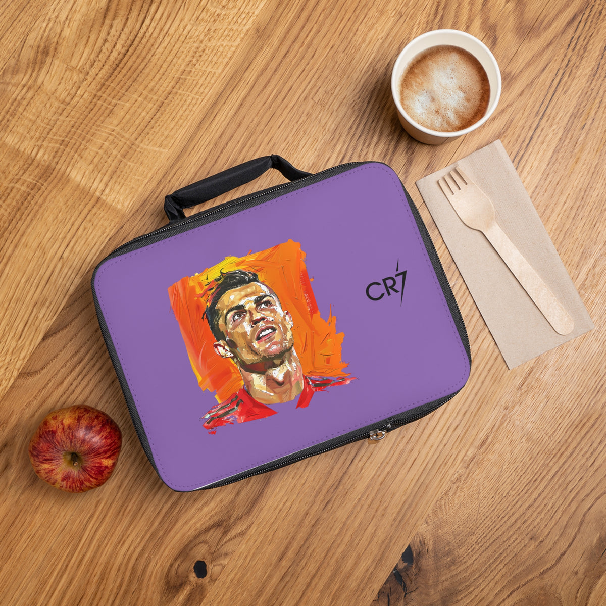 CR7 Cristiano Ronaldo Lunch Bag Light purple ⚽🥇