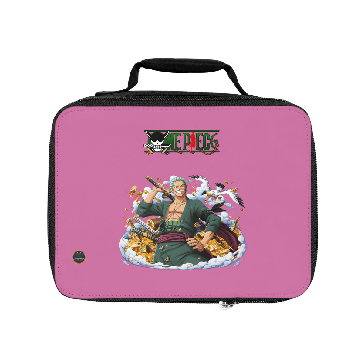 Roronoa Zoro One Piece Anime Lunch Bag Light pink 🍱
