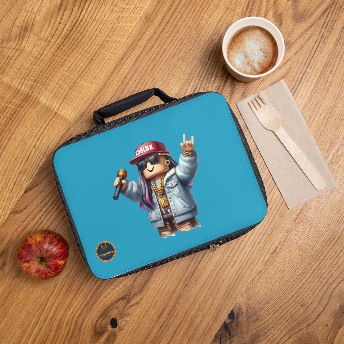Insulated Roblox Lunch Tote Turquoise 🎮✨⚡