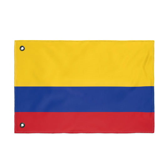 Colombian Tricolor Double-Sided Outdoor Flag — Yellow Blue Red Garden Banner
