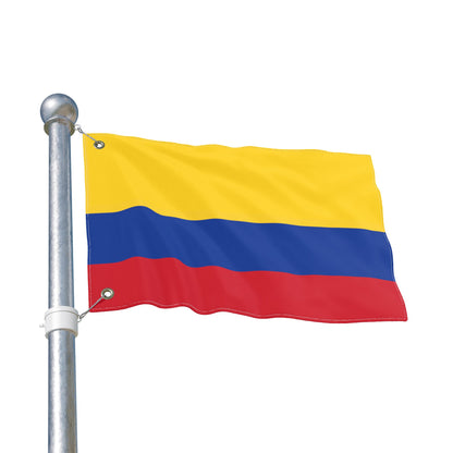 Colombian Tricolor Double-Sided Outdoor Flag — Yellow Blue Red Garden Banner