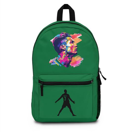 Cristiano Ronaldo CR7 School Backpack Dark green 🎒⚽
