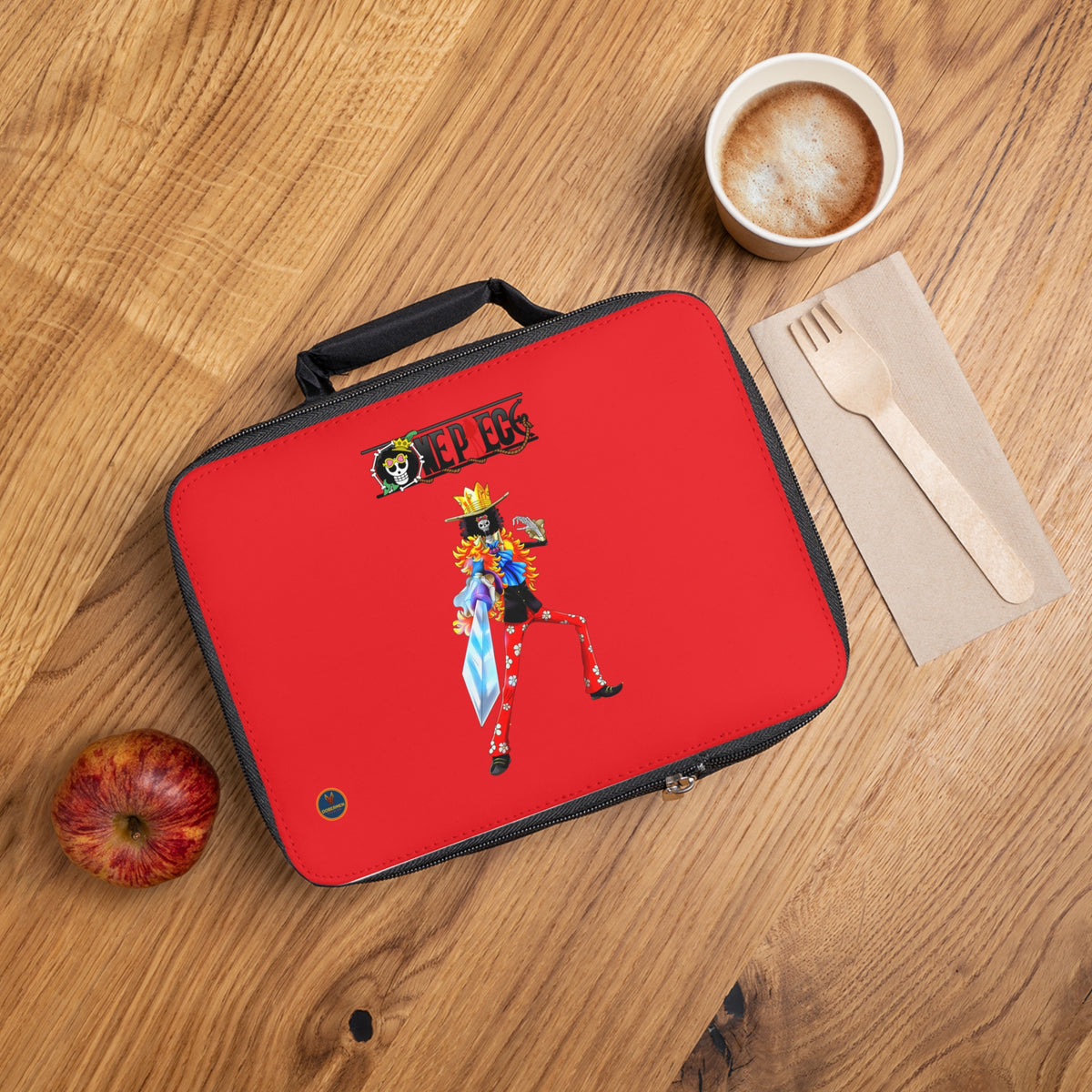 Brook One Piece Anime Lunch Bag Red 🍱