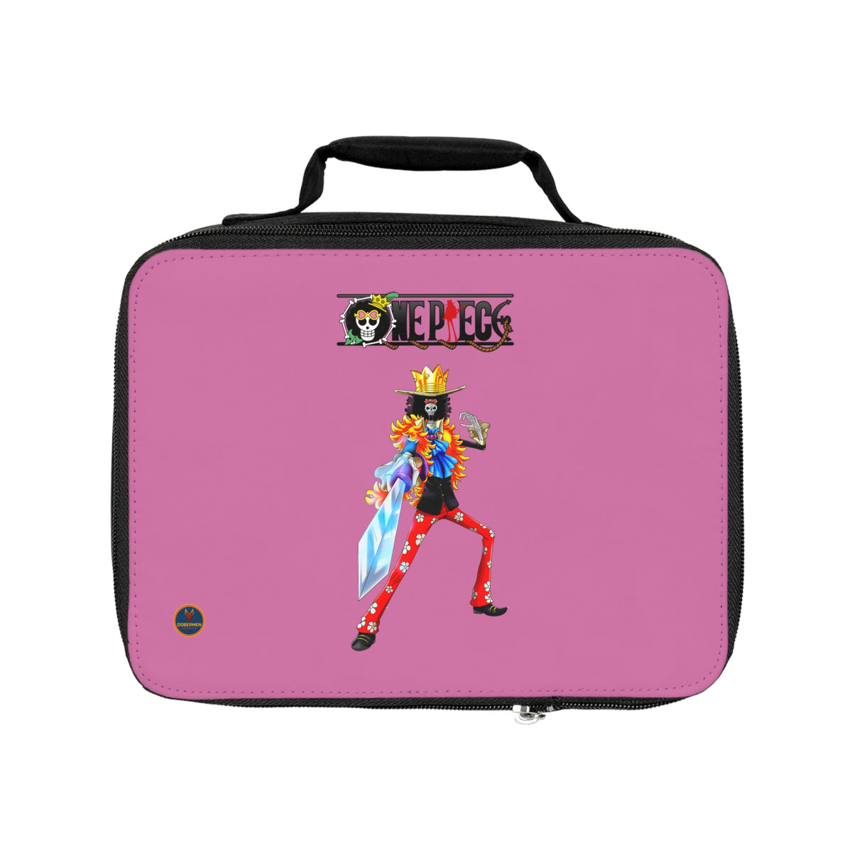 Brook One Piece Anime Lunch Bag Light pink 🍱