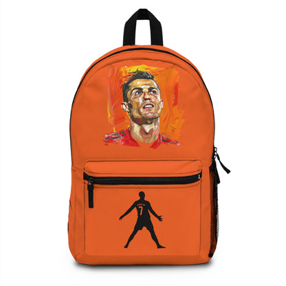 Cristiano Ronaldo CR7 Backpack Orange ⚽🎒