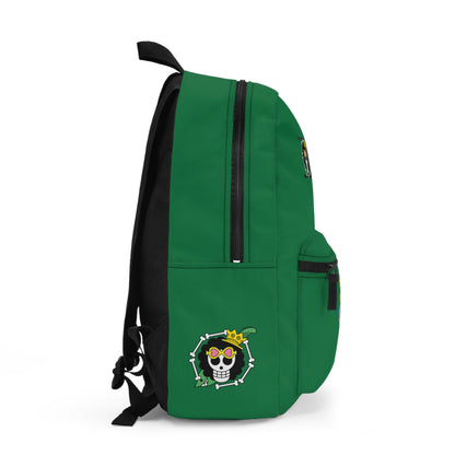 Brook One Piece Anime Backpack Dark green  🎵