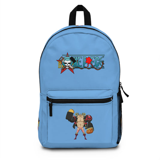 Franky One Piece Anime Backpack Light blue 🔧