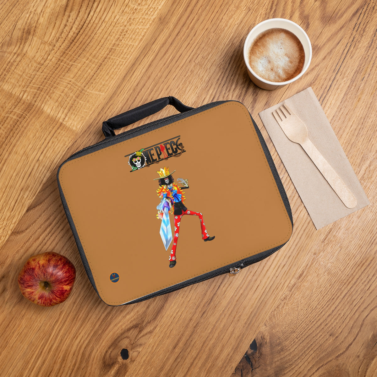 Brook One Piece Anime Lunch Bag Light brown 🍱