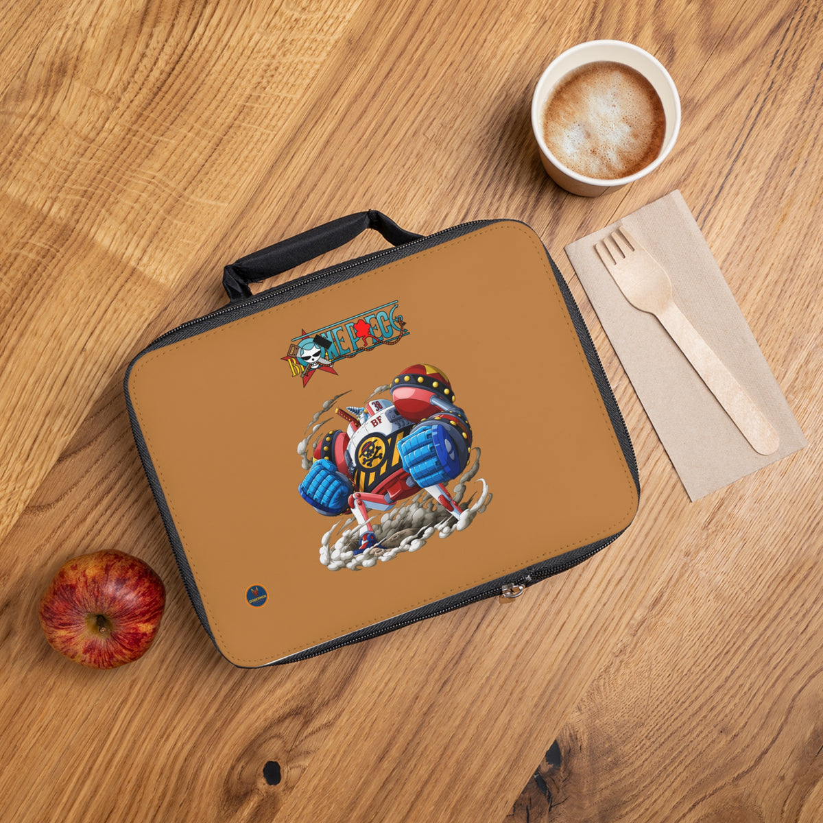 Franky One Piece Anime Lunch Bag Light brown 🍱
