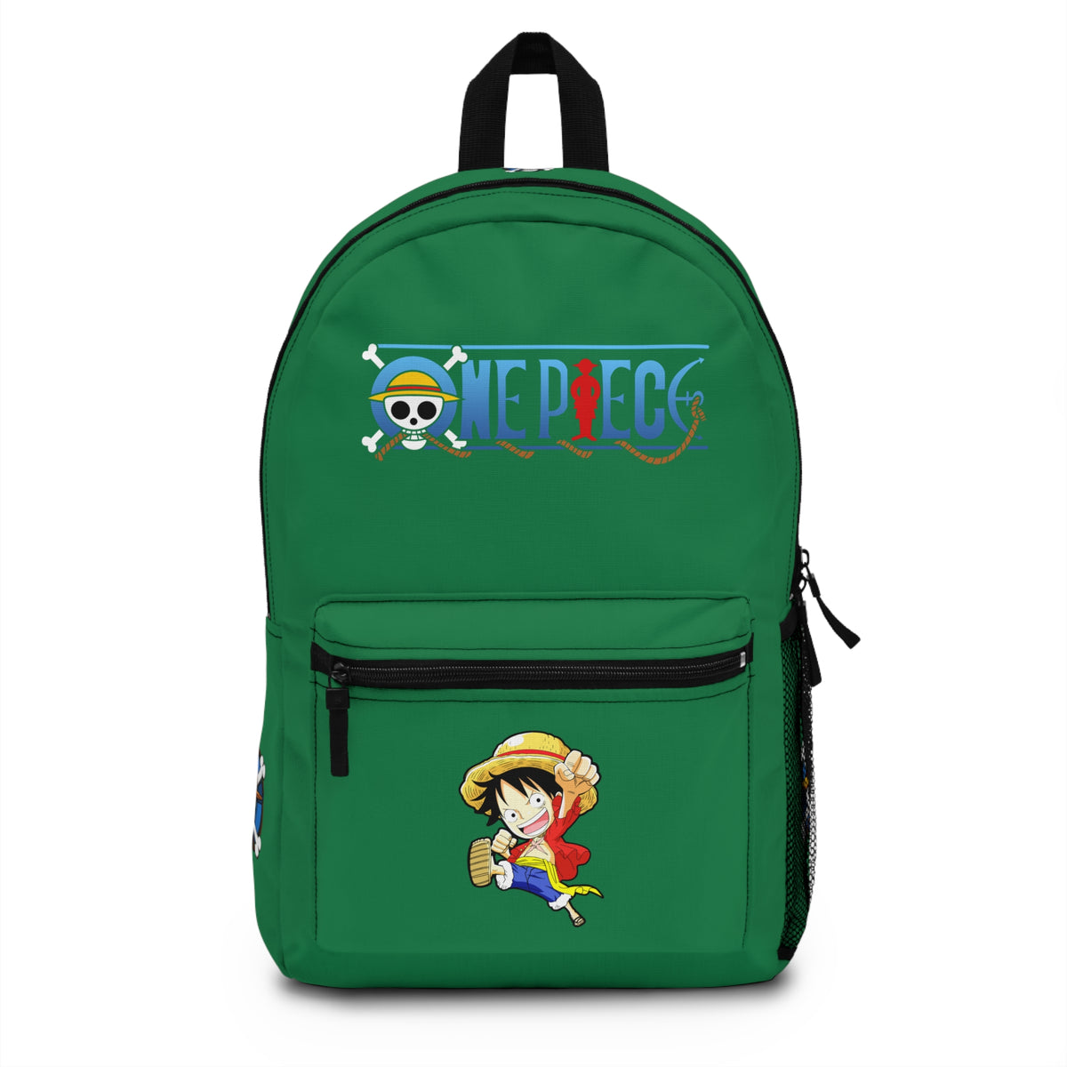 Monkey D. Luffy One Piece Anime Backpack Dark green 🏴‍☠️