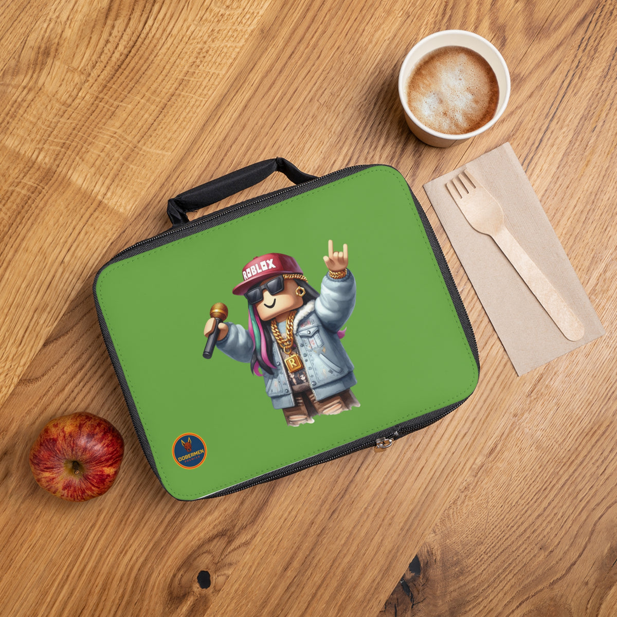 Insulated Roblox Lunch Tote Green 🎮✨⚡