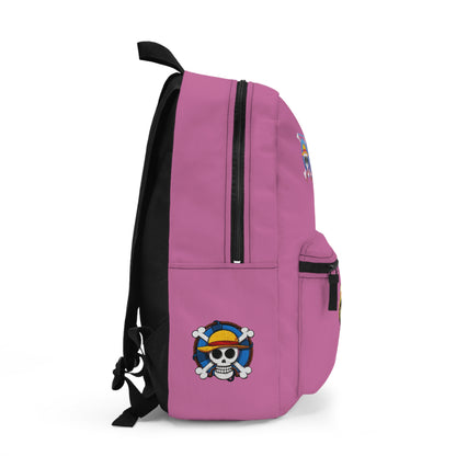 Monkey D. Luffy One Piece Anime Backpack Light pink 🏴‍☠️