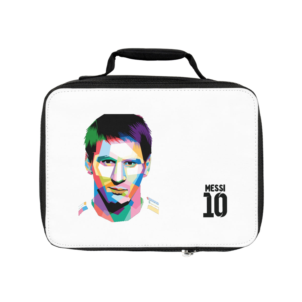 Lionel Messi LM10 Thermal Lunch Bag White ⚽🥶