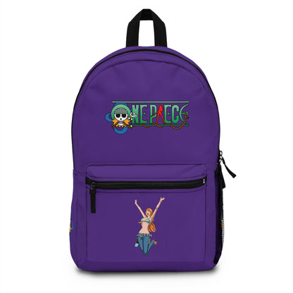 Nami One Piece Anime Backpack Purple 🗺️