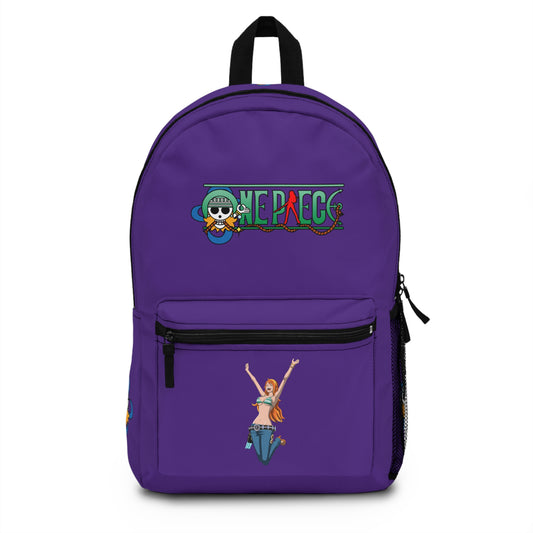 Nami One Piece Anime Backpack Purple 🗺️