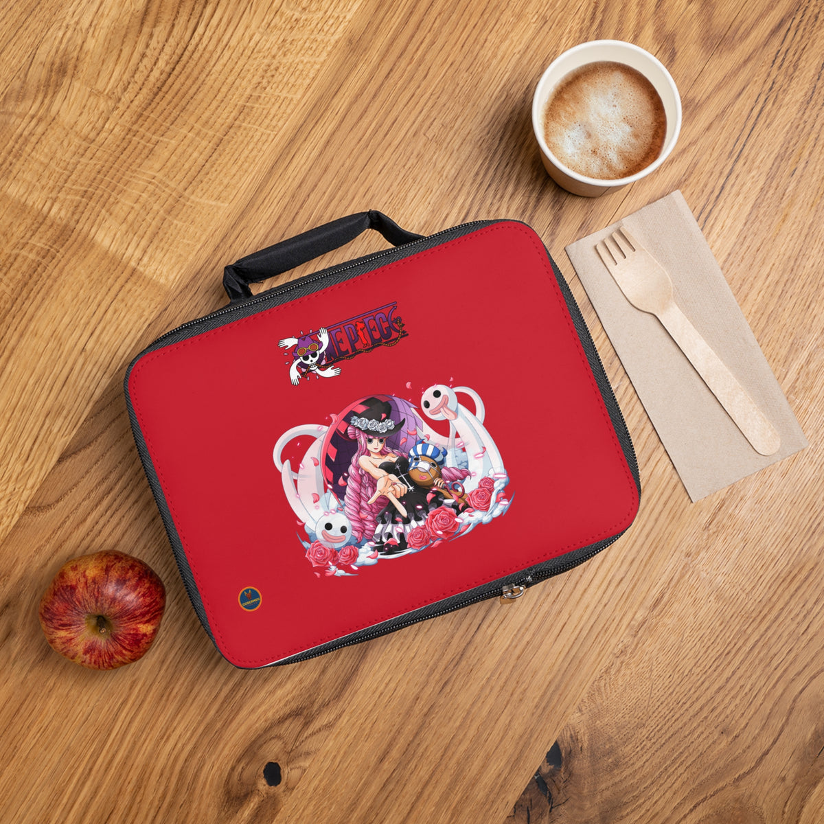 Nico Robin One Piece Anime Lunch Bag Dark red 🍱