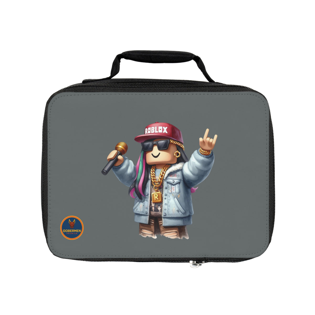 Insulated Roblox Lunch Tote Dark grey 🎮✨⚡