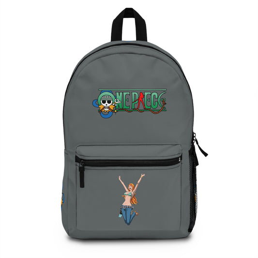 Nami One Piece Anime Backpack Dark grey 🗺️