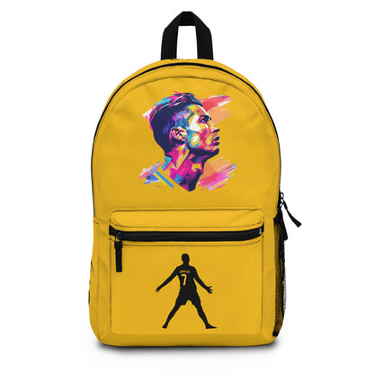 Cristiano Ronaldo CR7 School Backpack Yellow🎒⚽