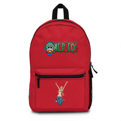 Nami One Piece Anime Backpack Dark red 🗺️