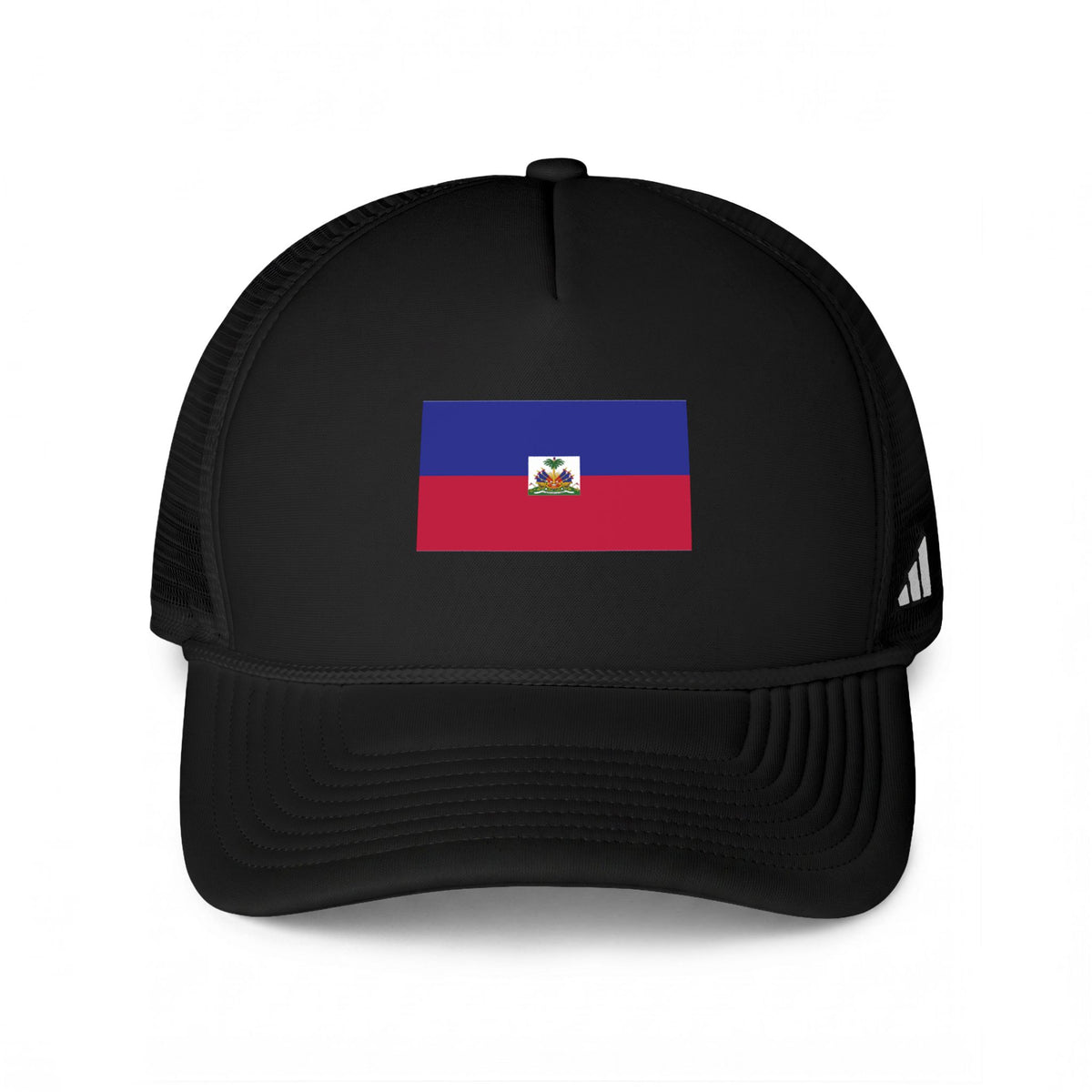 Haiti Flag Trucker Cap - Embroidered Mesh Baseball Hat