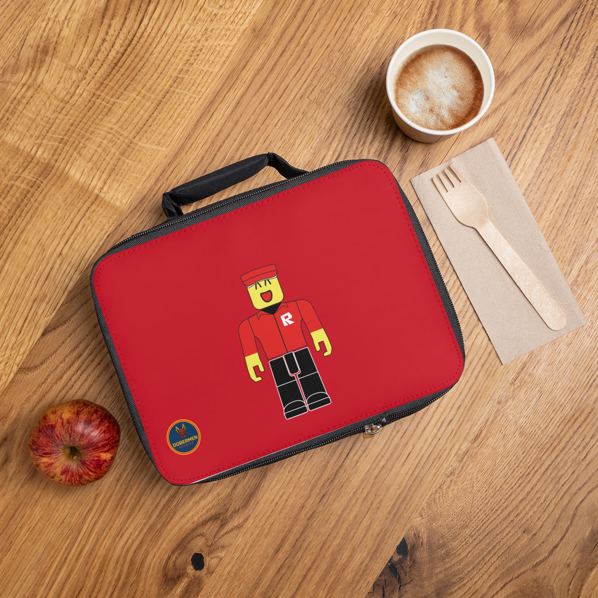 Roblox Gamer Lunch Bag Dark red 🎮🎒✨
