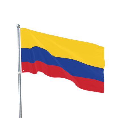 Colombian Tricolor Double-Sided Outdoor Flag — Yellow Blue Red Garden Banner