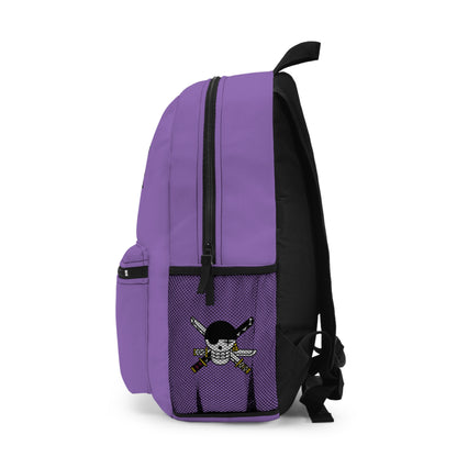 Roronoa Zoro One Piece Anime Backpack Light purple 🗡️