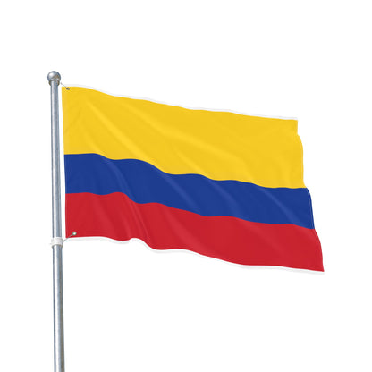 Colombian Tricolor Double-Sided Outdoor Flag — Yellow Blue Red Garden Banner