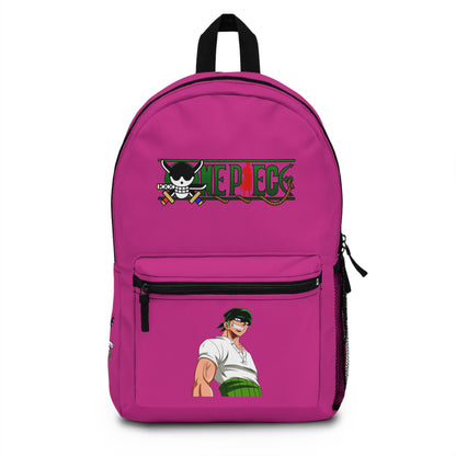 Roronoa Zoro One Piece Anime Backpack Pink 🗡️