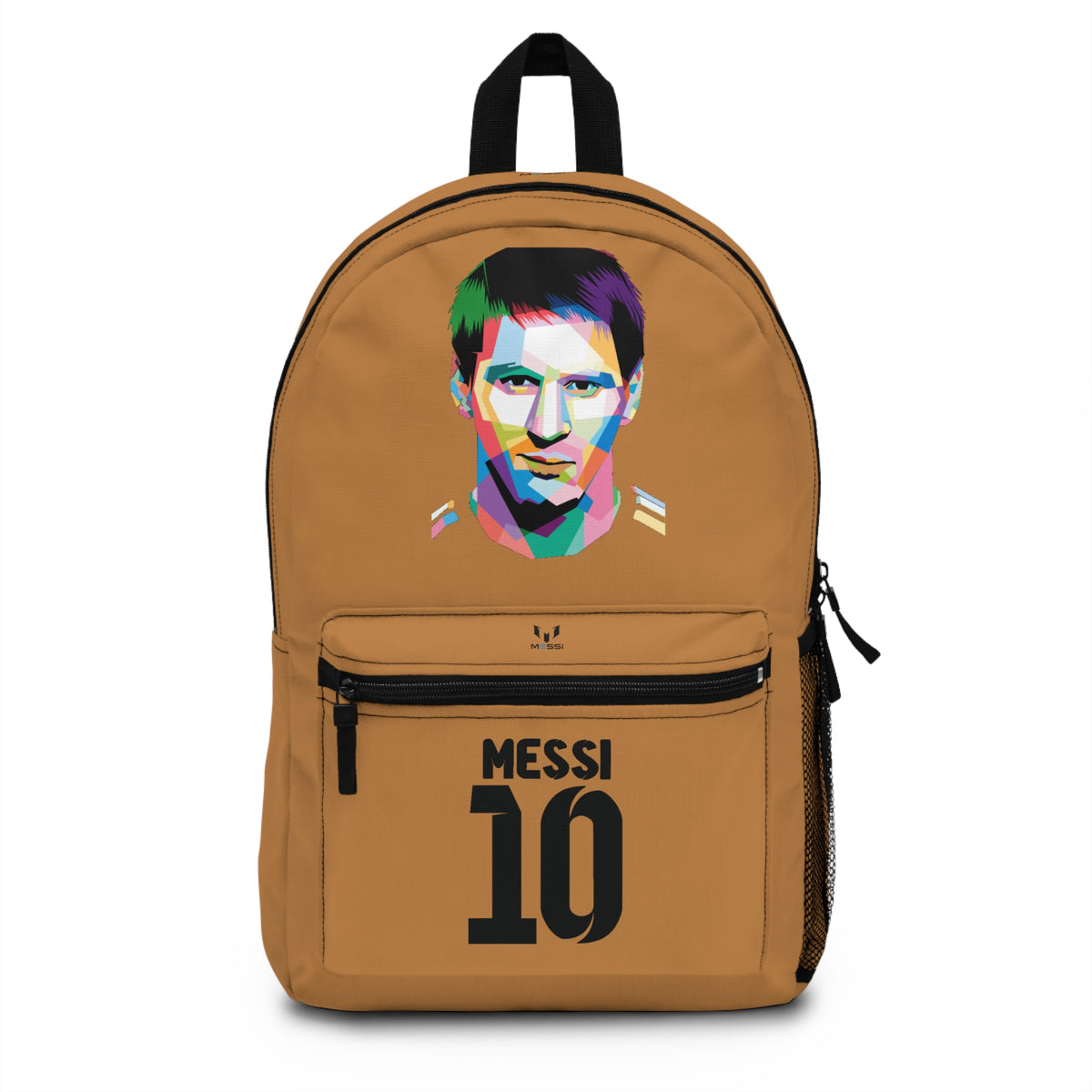 Leo Messi School Backpack for Boys Light brown 🎒🏆 ⚽