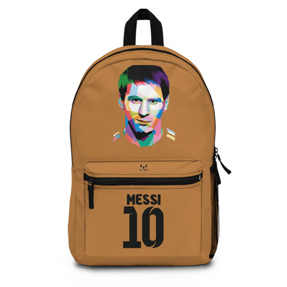 Leo Messi School Backpack for Boys Light brown 🎒🏆 ⚽