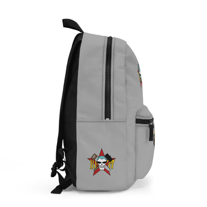 Franky One Piece Anime Backpack Light grey 🔧