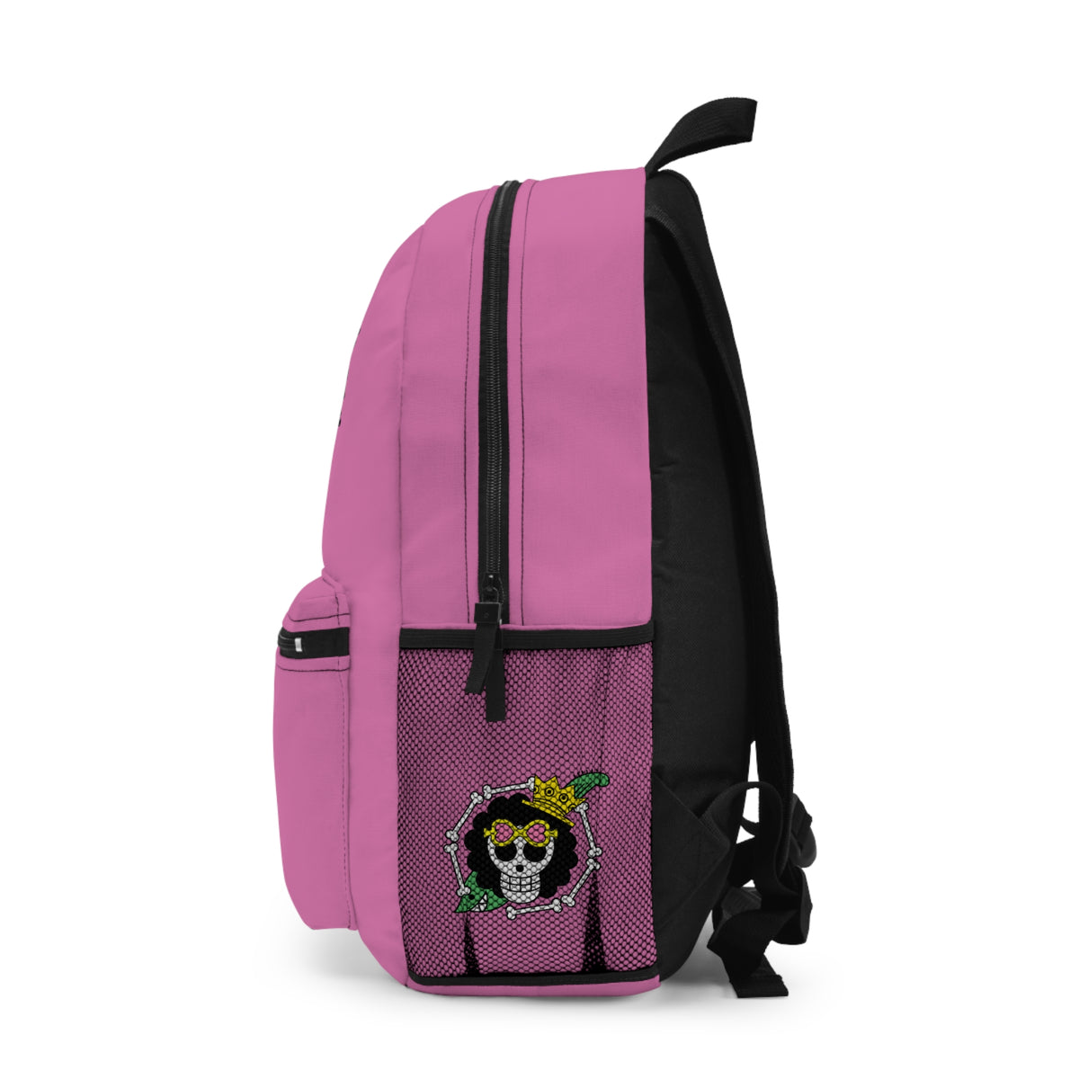 Brook One Piece Anime Backpack Light pink 🎵