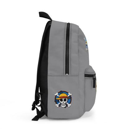 Monkey D. Luffy One Piece Anime Backpack Grey 🏴‍☠️