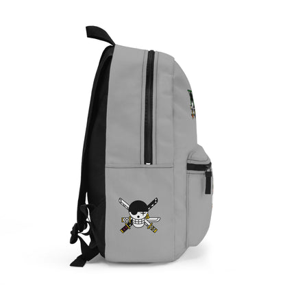 Roronoa Zoro One Piece Anime Backpack Light grey 🗡️