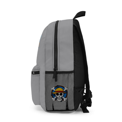Monkey D. Luffy One Piece Anime Backpack Grey 🏴‍☠️
