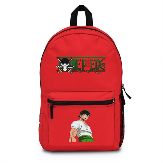 Roronoa Zoro One Piece Anime Backpack Red 🗡️