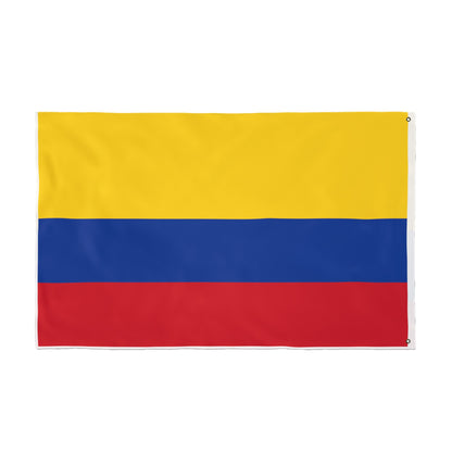 Colombian Tricolor Double-Sided Outdoor Flag — Yellow Blue Red Garden Banner